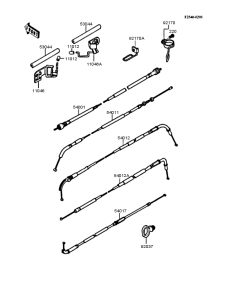ZX400 Тросы управления