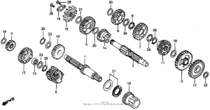CR125R Transmission 81-82