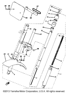 GTMXE Front fork - front fender