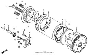 CM200 Сцепление