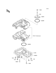 KZ1000 Поддон картера