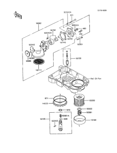 ZX600 Масляный насос