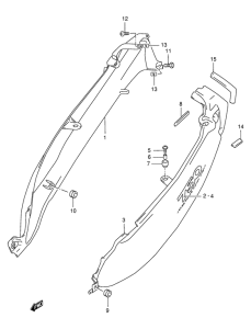 GSX750 Обтекатель задний