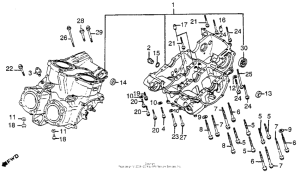 VF1000F Блок цилиндров