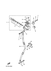 TDR50 Передний тормозной цилиндр