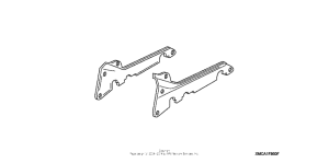 GL1800 (ABS) Floorboard cover (passenger) (chrome)