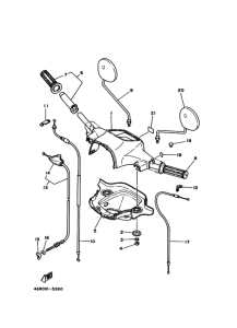 T50ED ｽﾃｱﾘﾝｸﾞﾊﾝﾄﾞﾙ. ｹｰﾌﾞﾙ