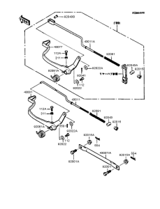 KMX80 Педаль тормоза