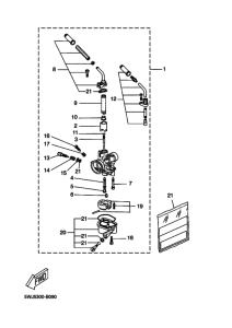 YQ50 Carburetor assy