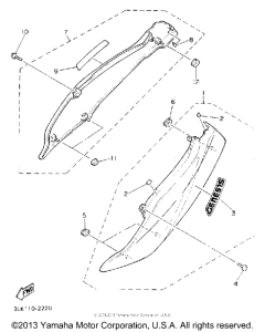 FZR1000DC Боковые обтекатели