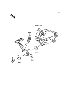 EX250 (ABS) ブレーキペダル