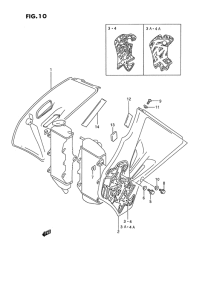 RMX250 Радиатор cover