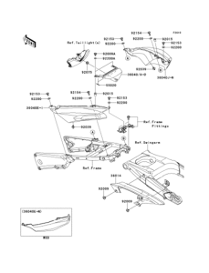 ZX1400 Боковые обтекатели