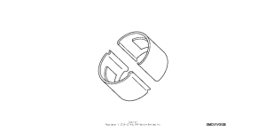 VTX1800S1 Chrome fork tube cover set