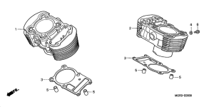 VT750DC Цилиндр