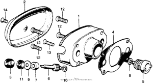 CL175 R. cyl. head side cover