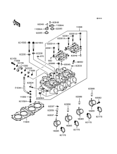 ZX400 Головка цилиндров