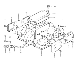 GSX400 Крышка головки цилиндров