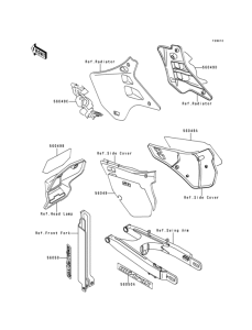 KDX125 Decal(green)(kdx125-a2)