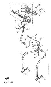 FZ600 Главный тормозной цилиндр