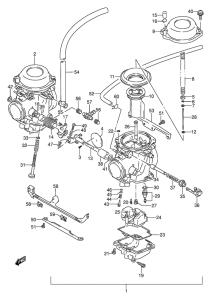 GS500 Carburetor assy