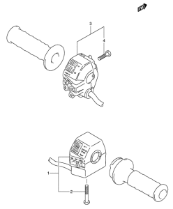 DR650 Рулевой переключатель