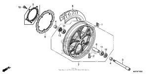 CTX700N DCT Переднее колесо