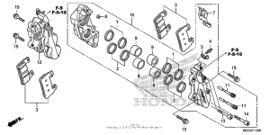 CB1100S (ABS) Передний суппорт
