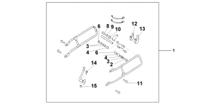 CB750F Saddle bag stay