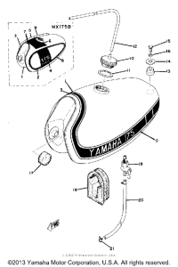 MX175A Топливный бак