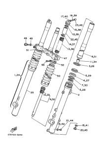 XT350'88 Передняя вилка