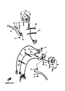 XV400 ﾊﾝﾄﾞﾙｽｲﾂﾁ. ﾚﾊﾞｰ