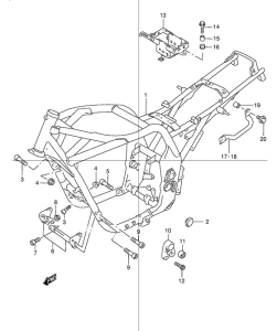 GSX1200 Frame comp
