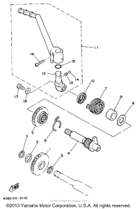 YZ125D1 Стартер