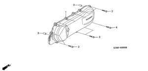 SZX50 Крышка картера левая