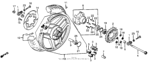 VF1000F Переднее колесо