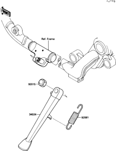 VN1500 Подножка