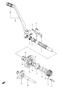 DR650 Ножной стартер