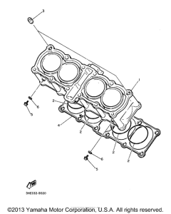 FZR600RJC Цилиндры