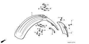 CRM125R Переднее крыло