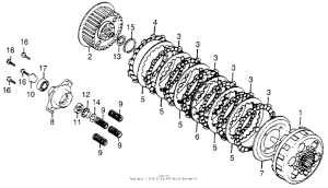 CB750 Сцепление