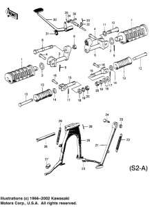  Footrests / stands / brake pedal