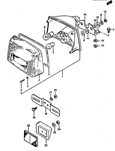 XN85 Задний комбинированный сигнал