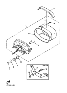 YZF600R Taillight unit ass`y