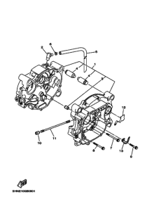 TT-R90E Картер двигателя