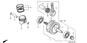 XLR125 Crankshaft / piston