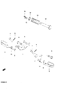 DR125 Подножки