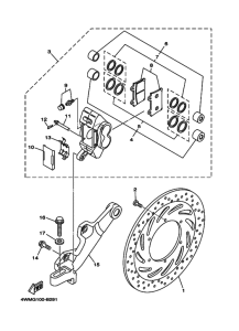 XV1700A XV17AS Задний суппорт