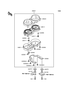 BJ250 Спидометр