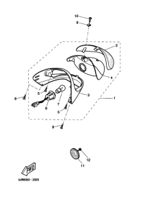 YH50 Taillight unit ass`y